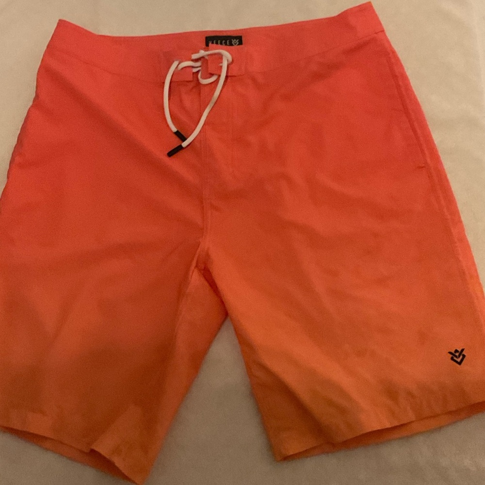 Vibrant Orange Men's Swim Board Shorts